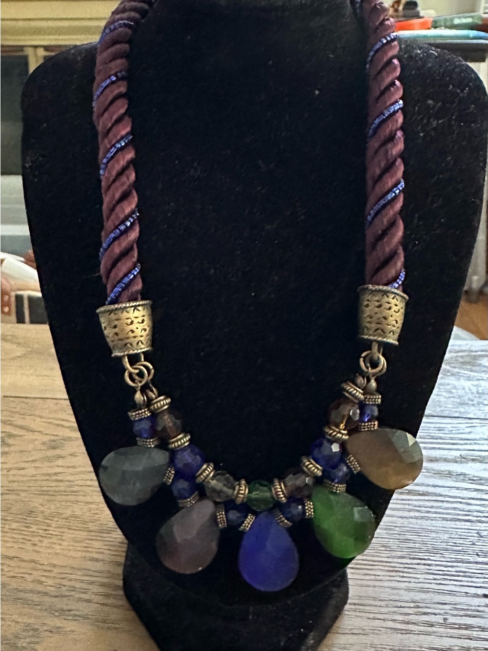 Chicos Statement Multicolor Teardrop Necklace - Women Jewelry